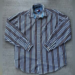 Vintage Tommy Hilfiger Striped Button Down Size M